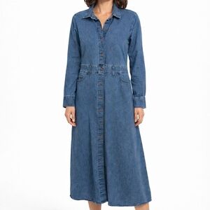 Denim Long Sleeve Dress